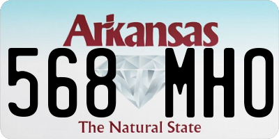 AR license plate 568MHO