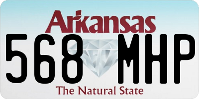 AR license plate 568MHP