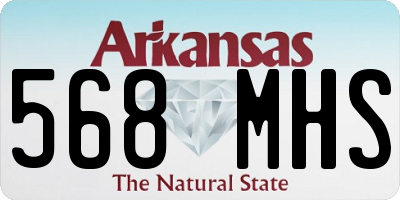 AR license plate 568MHS