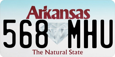 AR license plate 568MHU