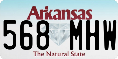 AR license plate 568MHW