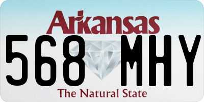 AR license plate 568MHY