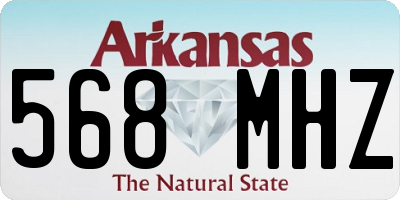 AR license plate 568MHZ