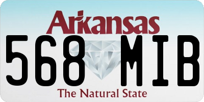 AR license plate 568MIB