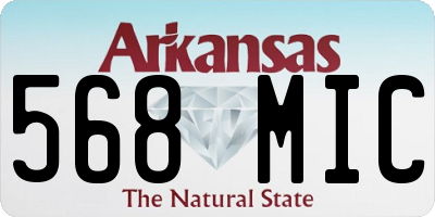AR license plate 568MIC