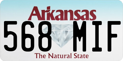 AR license plate 568MIF