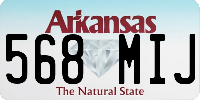 AR license plate 568MIJ