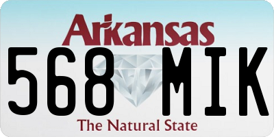 AR license plate 568MIK
