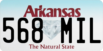 AR license plate 568MIL