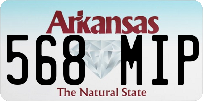 AR license plate 568MIP