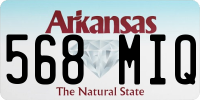 AR license plate 568MIQ