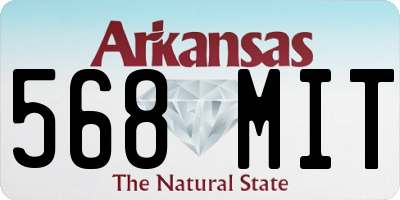 AR license plate 568MIT