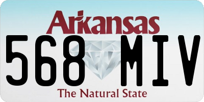 AR license plate 568MIV