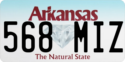 AR license plate 568MIZ