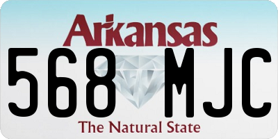 AR license plate 568MJC