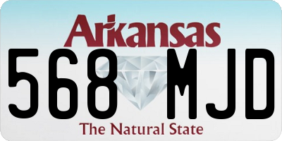 AR license plate 568MJD