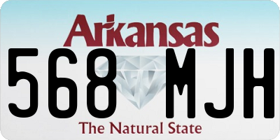 AR license plate 568MJH