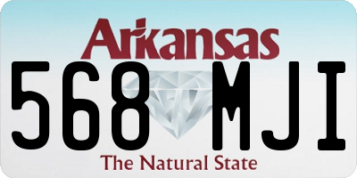 AR license plate 568MJI