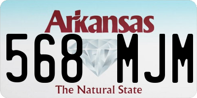 AR license plate 568MJM
