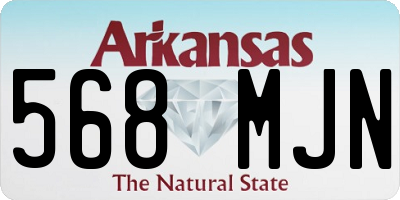 AR license plate 568MJN