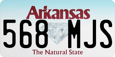 AR license plate 568MJS