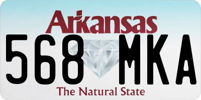 AR license plate 568MKA