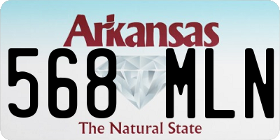 AR license plate 568MLN