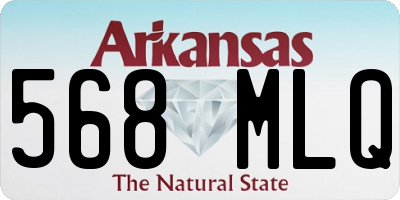 AR license plate 568MLQ