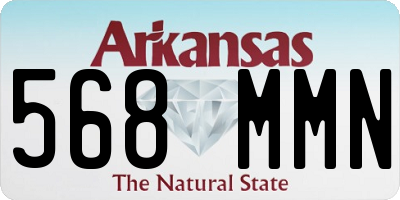 AR license plate 568MMN