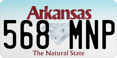 AR license plate 568MNP
