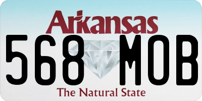AR license plate 568MOB