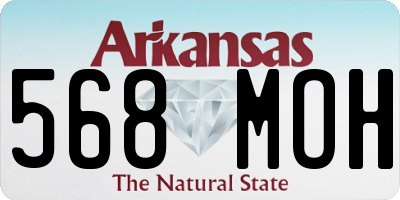 AR license plate 568MOH