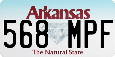 AR license plate 568MPF