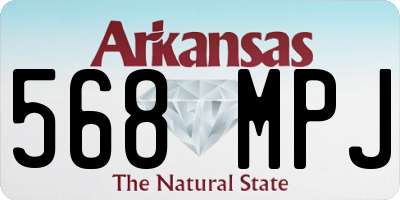AR license plate 568MPJ