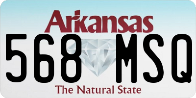 AR license plate 568MSQ