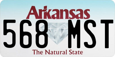 AR license plate 568MST
