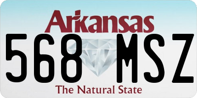 AR license plate 568MSZ
