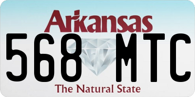 AR license plate 568MTC
