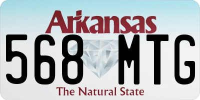 AR license plate 568MTG