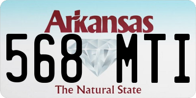 AR license plate 568MTI