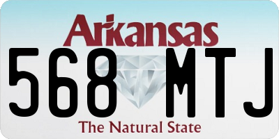 AR license plate 568MTJ