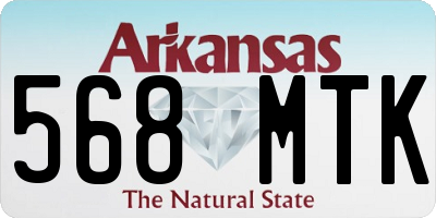 AR license plate 568MTK
