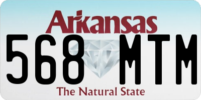 AR license plate 568MTM