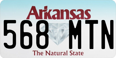 AR license plate 568MTN