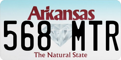 AR license plate 568MTR