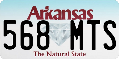 AR license plate 568MTS