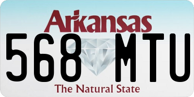 AR license plate 568MTU