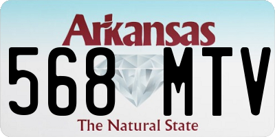 AR license plate 568MTV