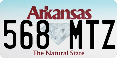 AR license plate 568MTZ