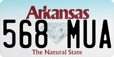 AR license plate 568MUA